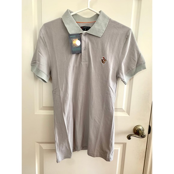 3/$15 Dota 2 Video Game Embroidered Wizard Short Sleeve Polo Shirt in Gray - Picture 1 of 6